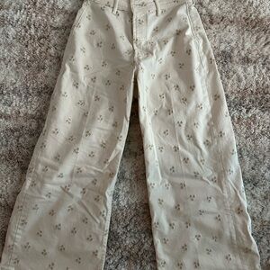 Dear John AUDREY SUPER HIGH RISE CROPPED WIDE LEG JEANS WHEAT